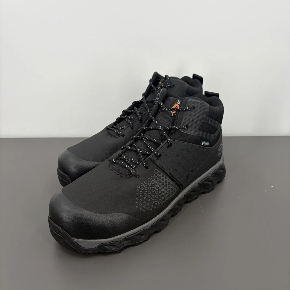 Mens Timberland PRO Ridgework Composite Safety Toe Waterproof Mid Boot Size 12‎